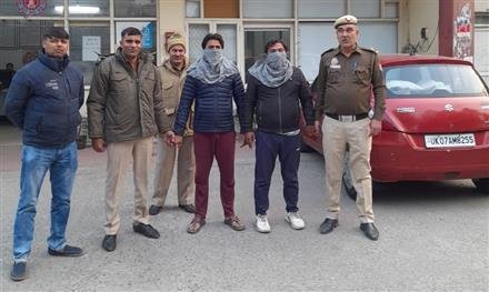 EXTORTION CASE FOR RANSOM WORKED OUT WITHIN 24  HOURS,   ABDUCTED PERSON RESCUED NABS TWO FROM MEWAT IN HARYANA