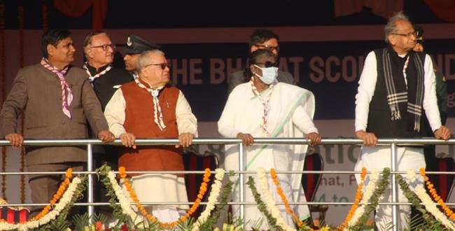 SURYAKIRAN AEROBATIC TEAM PERFORMS AT JAMBOREE