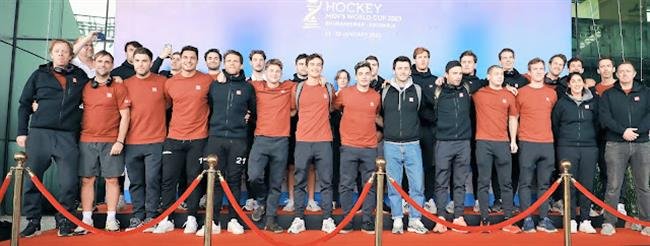 BELGIUM ARRIVE FOR FIH ODISHA HOCKEY MEN'S WORLD CUP