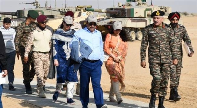 DEFENCE (SCOD) VISITS POKARAN RANGES