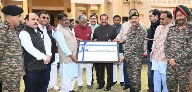 PARLIAMENTARY STANDING COMMITTEE OF DEFENCE VISITS IAF STATION, MILITARY FORMATIONS