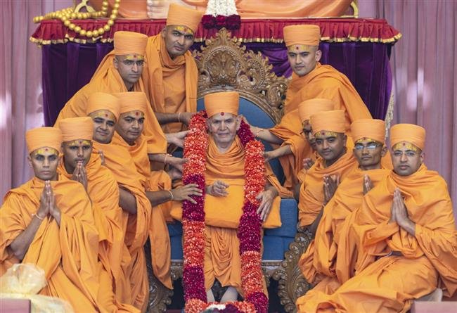 58 BAPS YOUTHS INITIATED INTO THE MONASTIC ORDER