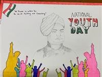 PU ORGANISED POSTER MAKING COMPETITION  TO CELEBERATE YOUTH DAY