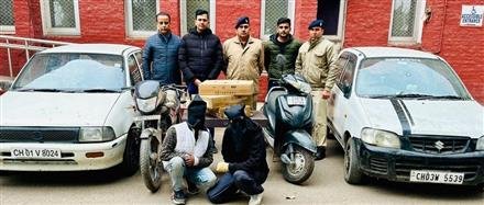 CHANDIGARH POLICE NABS TWO VEHICLE LIFTERS, TWO CAR , ONE BIKE, ONE ACTIVA AND THREE LED RDECOVERED \