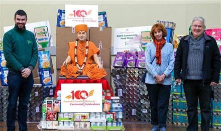 NEASDEN TEMPLE DONATED 10,000 FOOD ITEMS TO THE TRUSSELL TRUST