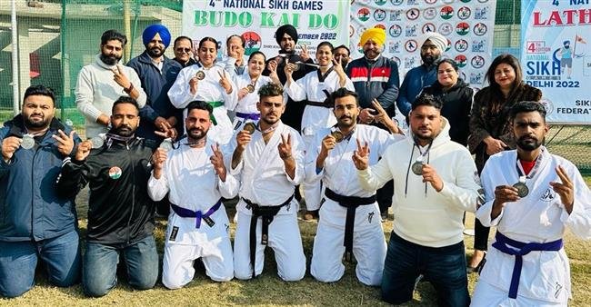 BUDO KAI DU PLAYERS WIN MEDALS AT 4TH NATIONAL SIKH GAMES CHAMPIONSHIP NEW DELHI