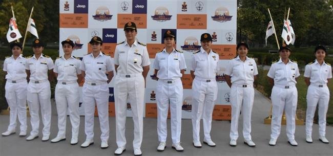 INDIAN NAVY ALL-WOMEN CAR RALLY REACHES JAIPUR