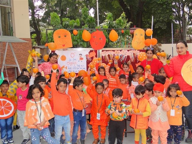 ORANGE DAY CELEBRATION AT ADARSH PUBLIC SMART SCHOOL ( APS 20)