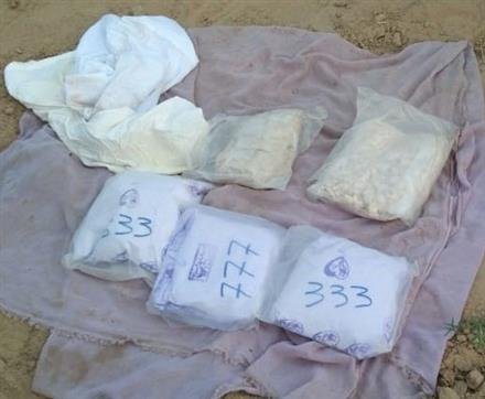 5-KG HEROIN FOUND NEAR A DAMAGED DRONE IN SRIKARANPUR SECTOR