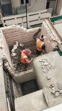 CHANDIGARH HOUSING BOARD DEMOLISHED TWO DOUBLE STOREY ILLEGAL STRUCTURE IN SECTOR 46 AND 45