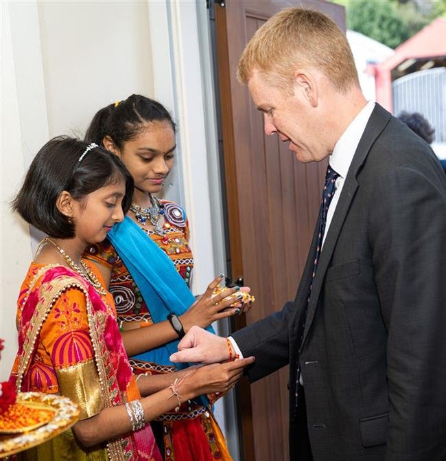 NEW ZEALAND PRIME MINISTER VISITS BAPS MANDIR, WELLINGTON