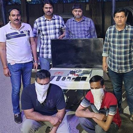 AN IPL CRICKET GAMBLING RACKET BUSTED, TWO ARRESTED