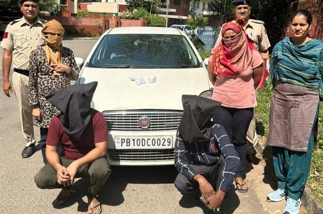 DRUG ADDICTS YOUNG GIRLS  AND YOUTH FROM ABOHAR, MOGA, JALANDHAR AND HOSHIARPUR NABBED IN SNATCHING