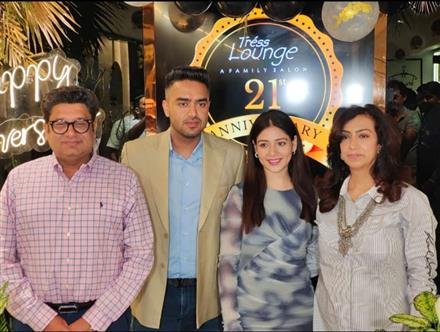 TRESS LOUNGE SALON, CHANDIGARH CELEBRATES 21ST ANNIVERSARY WITH PUNJABI ACTOR TANIA
