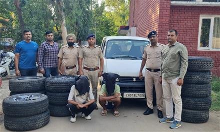THAR WHEELER STEELERS GANG BUSTED,  SEVEN VEHICLE THEFT AND SIX SPARE WHEEL THEFT CASES SOLVED
