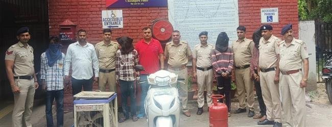 CHANDIGARH POLICE NABS FIVE AMONG JUVENILE  WITH STEELED PROPERTY