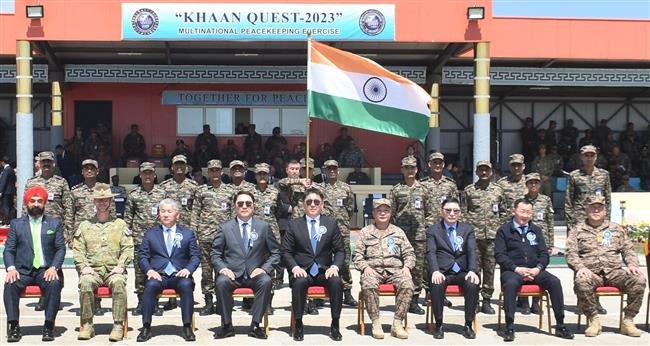INDIAN ARMY CONTINGENT PARTICIPATES IN “EK KHAAN QUEST 2023” EXERCISE