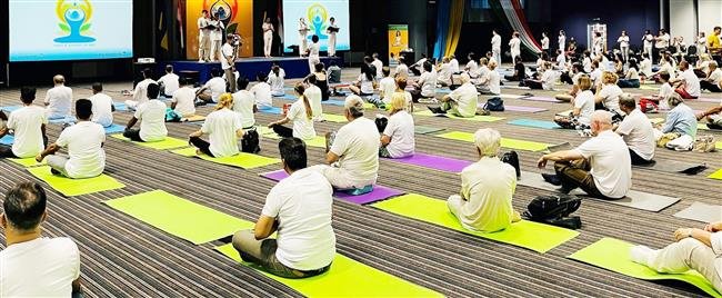 INTERNATIONAL DAY OF YOGA CELEBRATED IN KIEV, UKRAINE