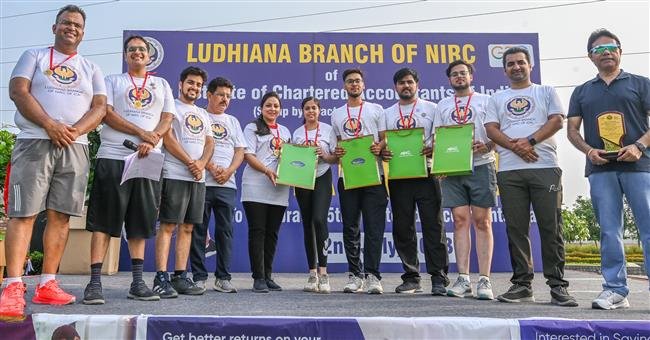 THE INSTITUTE OF CHARTERED ACCOUNTANTS OF INDIA LUDHIANA CHAPTER ORGANISED A MARATHON