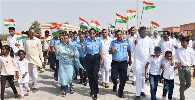 IAF STATION SURATGARH CELEBRATES “MERI MAATI MERA DESH” CAMPAIGN