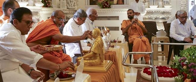 PRAMUKH SWAMI MAHARAJ ANNIVERSARY COMMEMORATED
