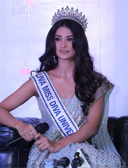 LIVA MISS DIVA UNIVERSE 2023 SHWETA SHARDA RETURNS TO A GLORIOUS HOMECOMING IN CHANDIGARH