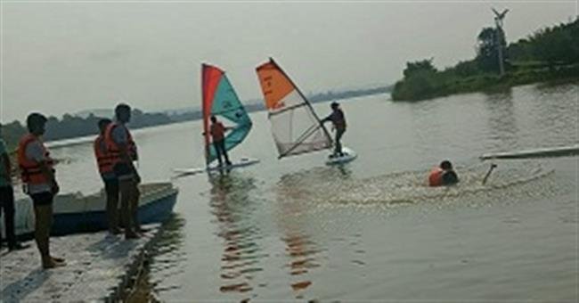 NCC WINDSURFING TRAINING CAMP AT SUKHNA LAKE