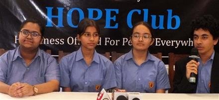 NOBLE INITIATIVE: STUDENT MEMBERS OF HOPE CLUB DISTRIBUTE WHEELCHAIRS FOR THE NEEDY
