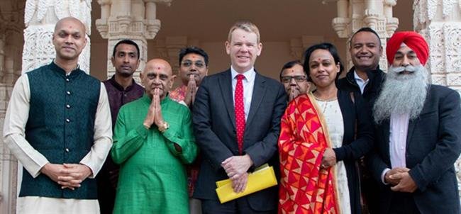 NEW ZEALAND PMVISITS BAPS MANDIR AUCKLAND