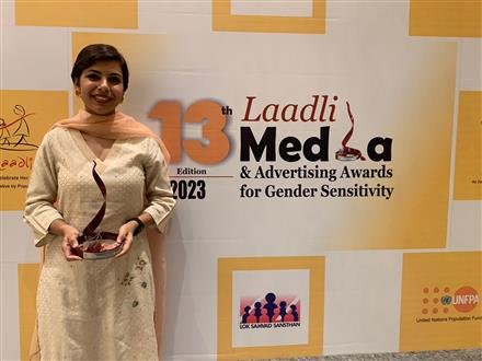 SCRIBES  ARSHDEEP ARSHI AND NITIN SHARMA WIN LAADLI MEDIA AWARDS FOR GENDER SENSITIVITY-2023