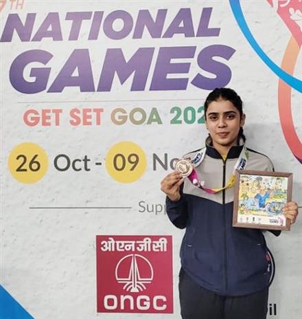 ADITI WINS BRONZE IN NATIONAL GAMES