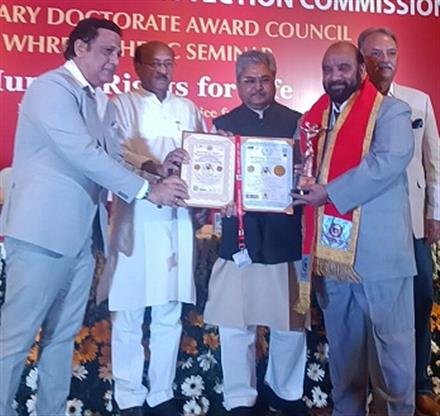 HIMACHALI INDUSTRIALIST GETS DOCTORATE DEGREE FOR SOCIAL WORK