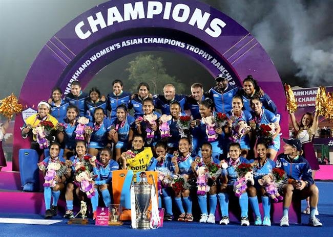 INDIA BEAT JAPAN 4-0 TO LIFT THE WOMEN'S ASIAN HOCKEY CHAMPIONS TROPHY