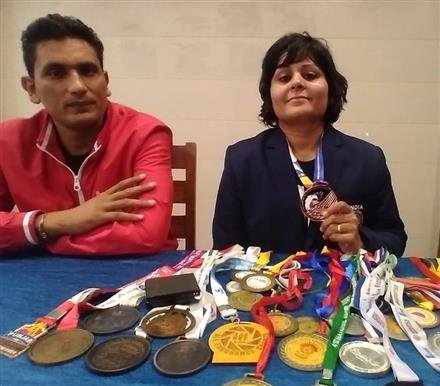 RAKHI SHARMA DOES TRICITY PROUD, BECOMES LONE TRICITY MASTER ATHLETE TO WIN A MEDAL AT THE ASIA MASTERS ATHLETICS CHAMPIONSHIPS
