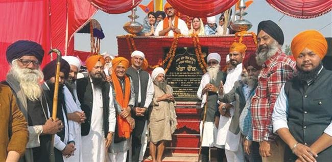 खंडा चौक के उद्घाटन पर गुरमति समागम आयोजित