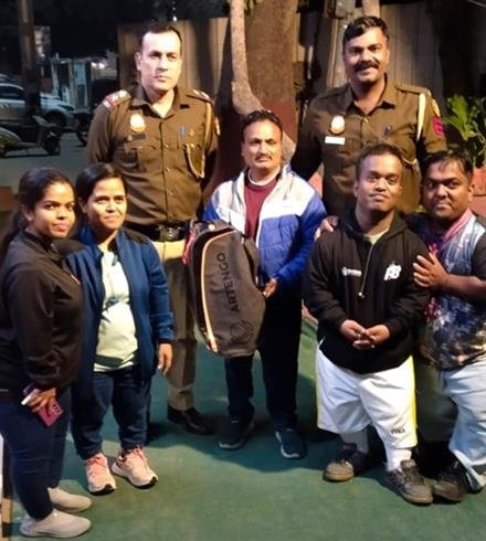 BAG CONTAINING PRESTIGIOUS MEDALS OF NATIONAL PARA- BADMINTON PLAYER SAFELY RECOVERED