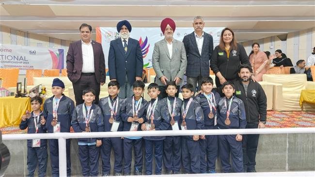 CHANDIGARH TEAM WINS BRONZE AT 61ST NATIONAL ROLLER SKATING CHAMPIONSHIP