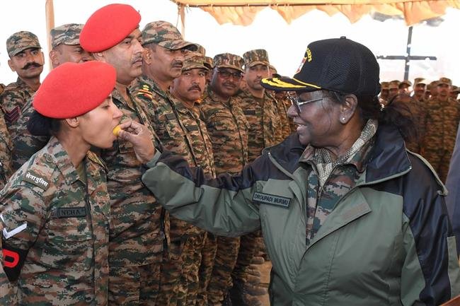 PRESIDENT DROUPADI MURMU VISITS POKHRAN