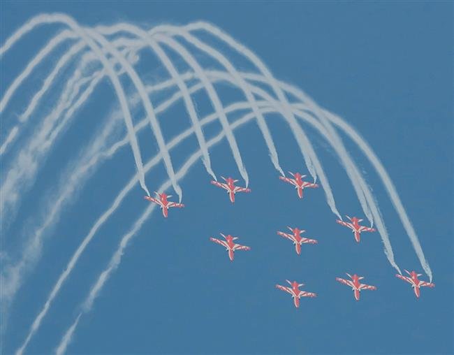 SURYA KIRAN AEROBATIC TEAM DISPLAY HELD AT BIKANER