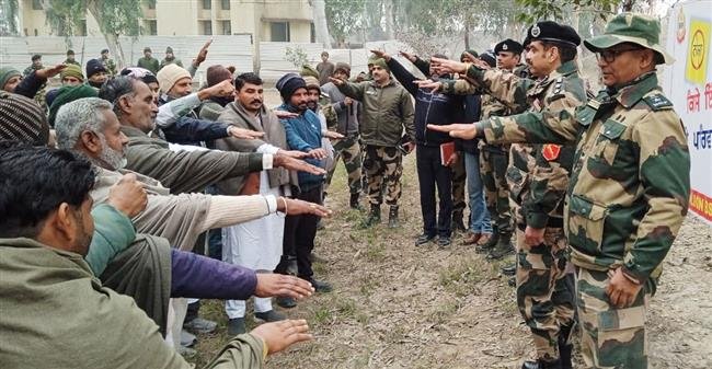 ANTI-DRUG OATH ADMINISTERED TO THE BORDER VILLAGERS BY BSF