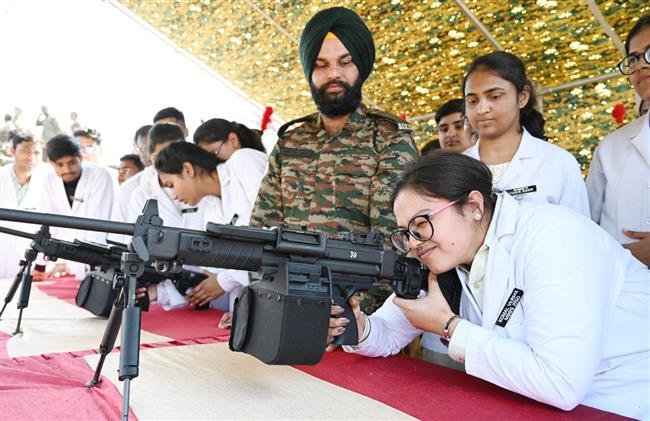 EQUIPMENT DISPLAY ORGANISED AS PRECURSOR TO INVESTITURE CEREMONY