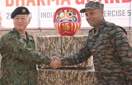 INDIA-JAPAN JOINT EXERCISE COMMENCES AT MAHAJAN FIELD RANGE