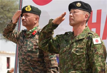 INDIA-JAPAN JOINT MILITARY EXERCISE CONCLUDES AT MAHAJAN FIELD RANGE