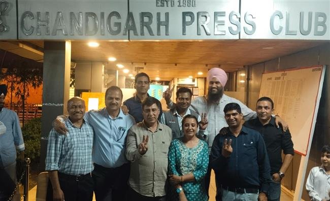 CHANDIGARH PRESS CLUB ELECTION: NALIN ACHARYA BECOMES PRESIDENT,  RAMESH HANDA SENIOR VICE PRESIDENT