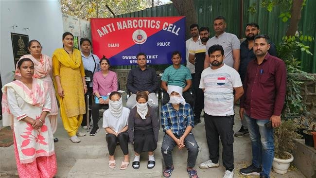 DELHI POLICE   NABS  DRUG PEDDLERS WITH METHAMPHETAMINE VALUED MORE THAN  FIVE  CRORES