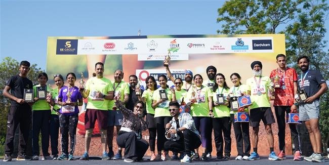 RISHAB, GURDEEP, INDERJIT AND HARJIT EMERGED WINNERS OF CHANDIGARH HALF MARATHON IN DIFFERENT AGE GROUPS.