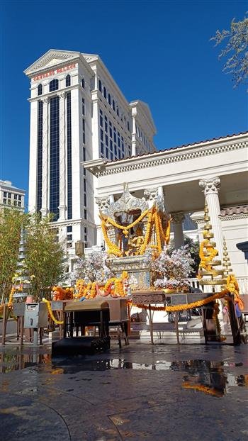 UPSET HINDUS SEEK RELOCATION OF LORD BRAHMA SHRINE FROM OUTSIDE LAS VEGAS CASINO