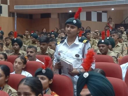 NCC DIRECTORATE ORGANIZED MOTIVATIONAL SEMINAR  ON RAJAT JAYANTI OF KARGIL VIJAY DIVAS