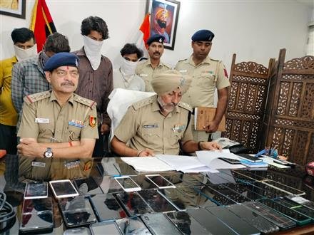 CHANDIGARH  POLICE  SECTOR 31 POLICE STATION BIG SUCCESS STORY, 42 MOBILES PHONES RECOVERED FROM SNATCHERS