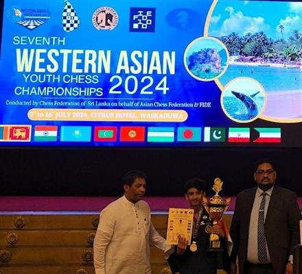 AYAAN WINS GOLD MEDAL IN WESTERN ASIAN YOUTH CHESS